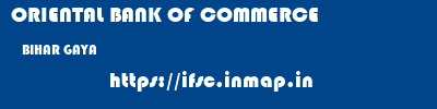 ORIENTAL BANK OF COMMERCE  BIHAR GAYA    ifsc code